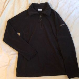 Black Columbia Quarter Zip Fleece Size Large